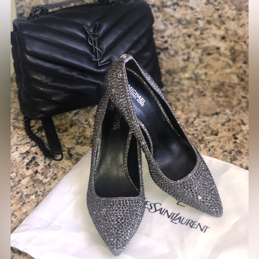 Michael Kors Sparkling Silver Heels